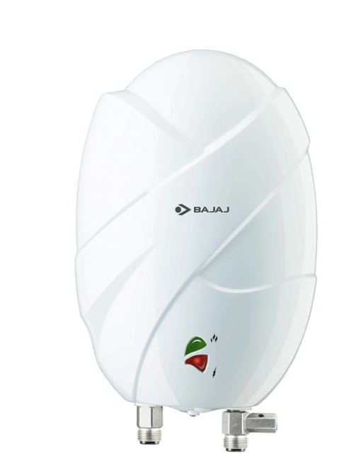 Bajaj Flora Instant 3 Litre Vertical Water Heater, 3KW, White wall mounting